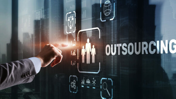 Outsourcing Business Human Resources Internet Finance Technology Concept